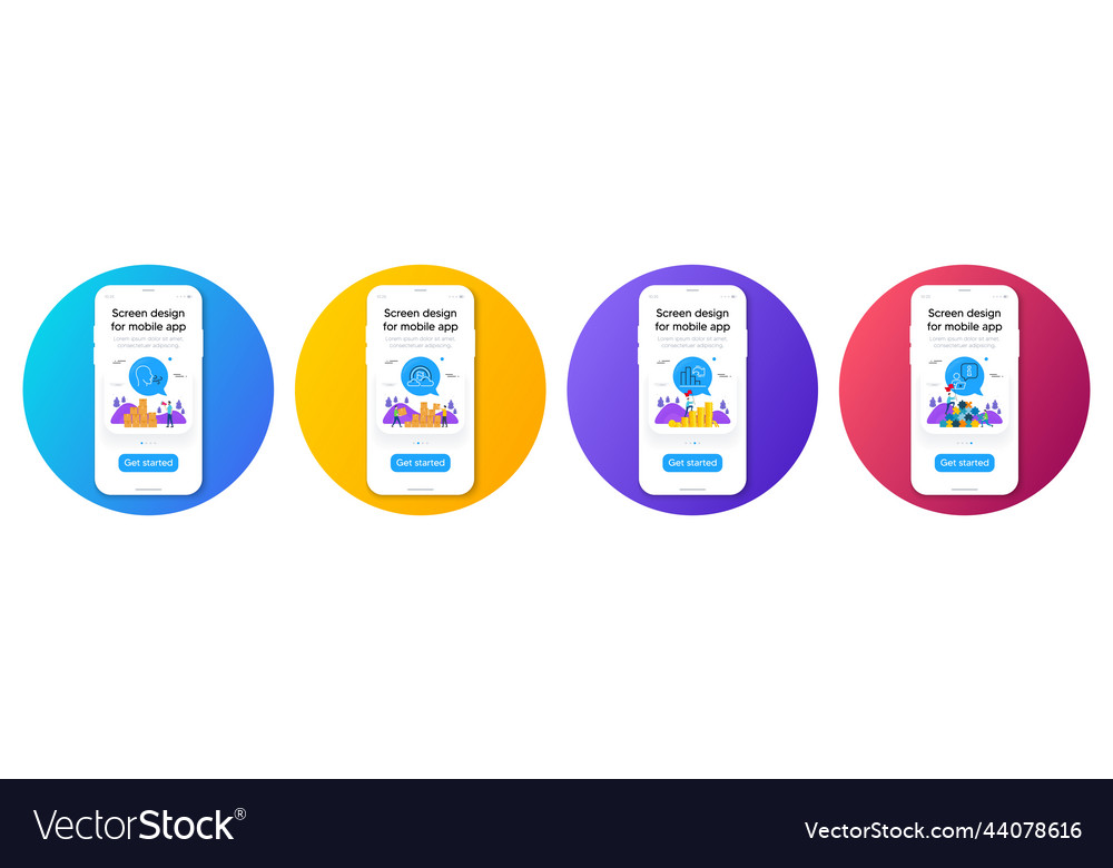 Minimal set of decreasing graph lgbt vector image Minimal set of decreasing graph lgbt