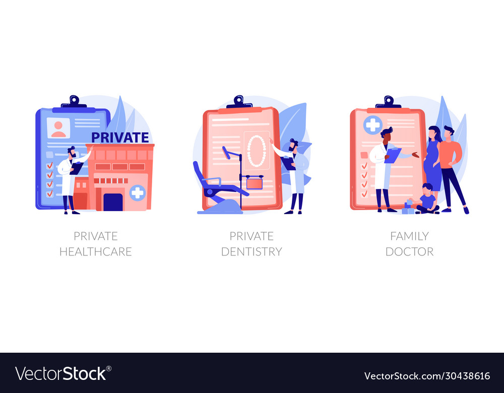 Private medical services abstract concept