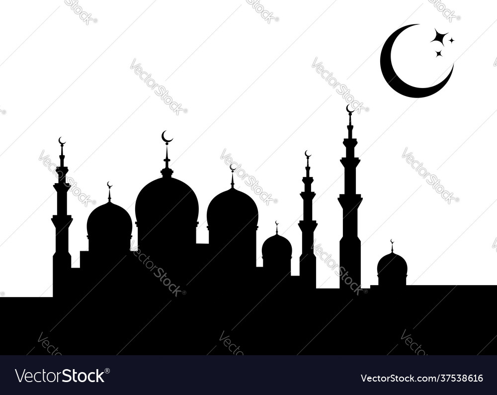 Ramadan kareem banner template islamic mosque Vector Image