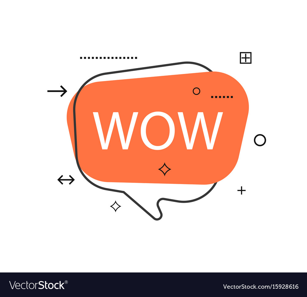 Speech Bubble with WOW