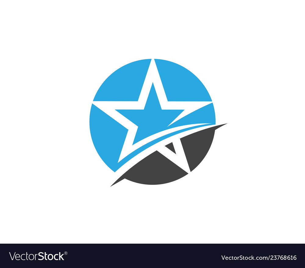 Star logo template icon Royalty Free Vector Image