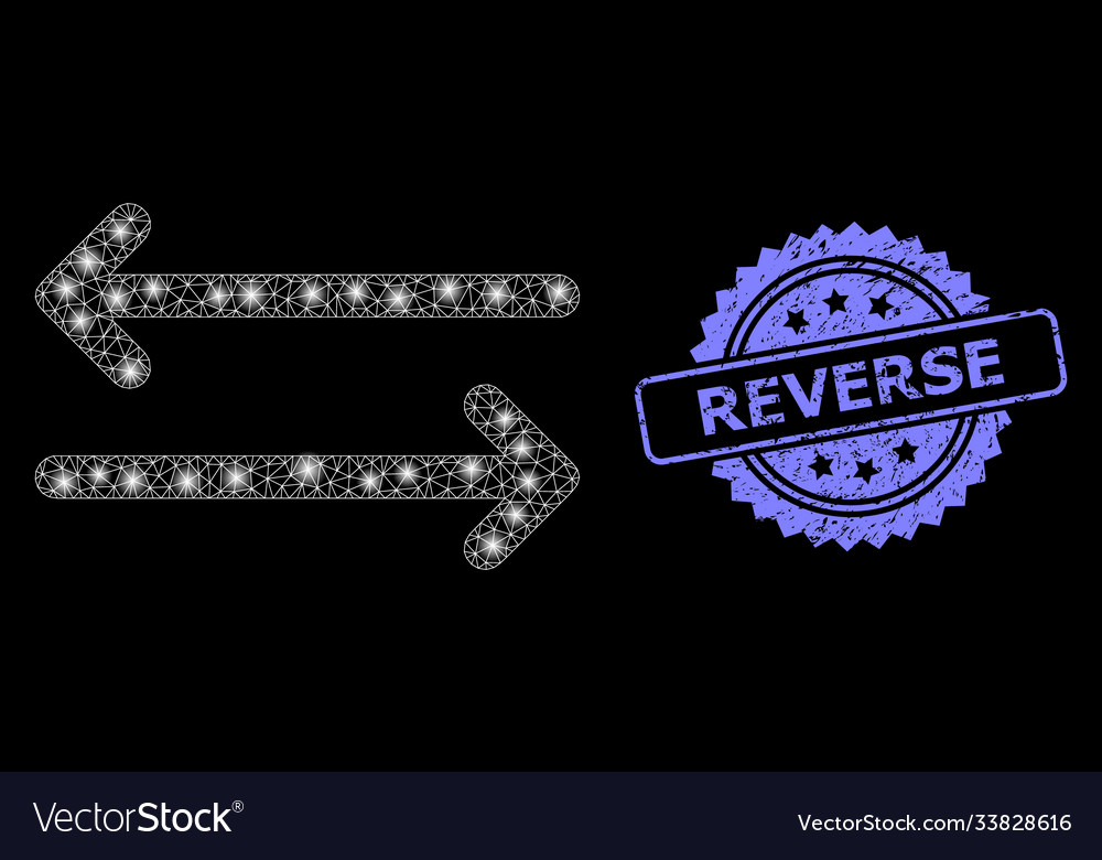 Textured reverse stamp seal and bright web mesh