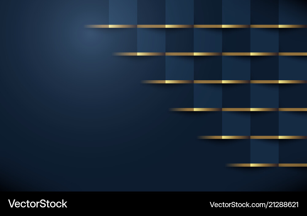 Abstract 3d geometric pattern luxury background Vector Image
