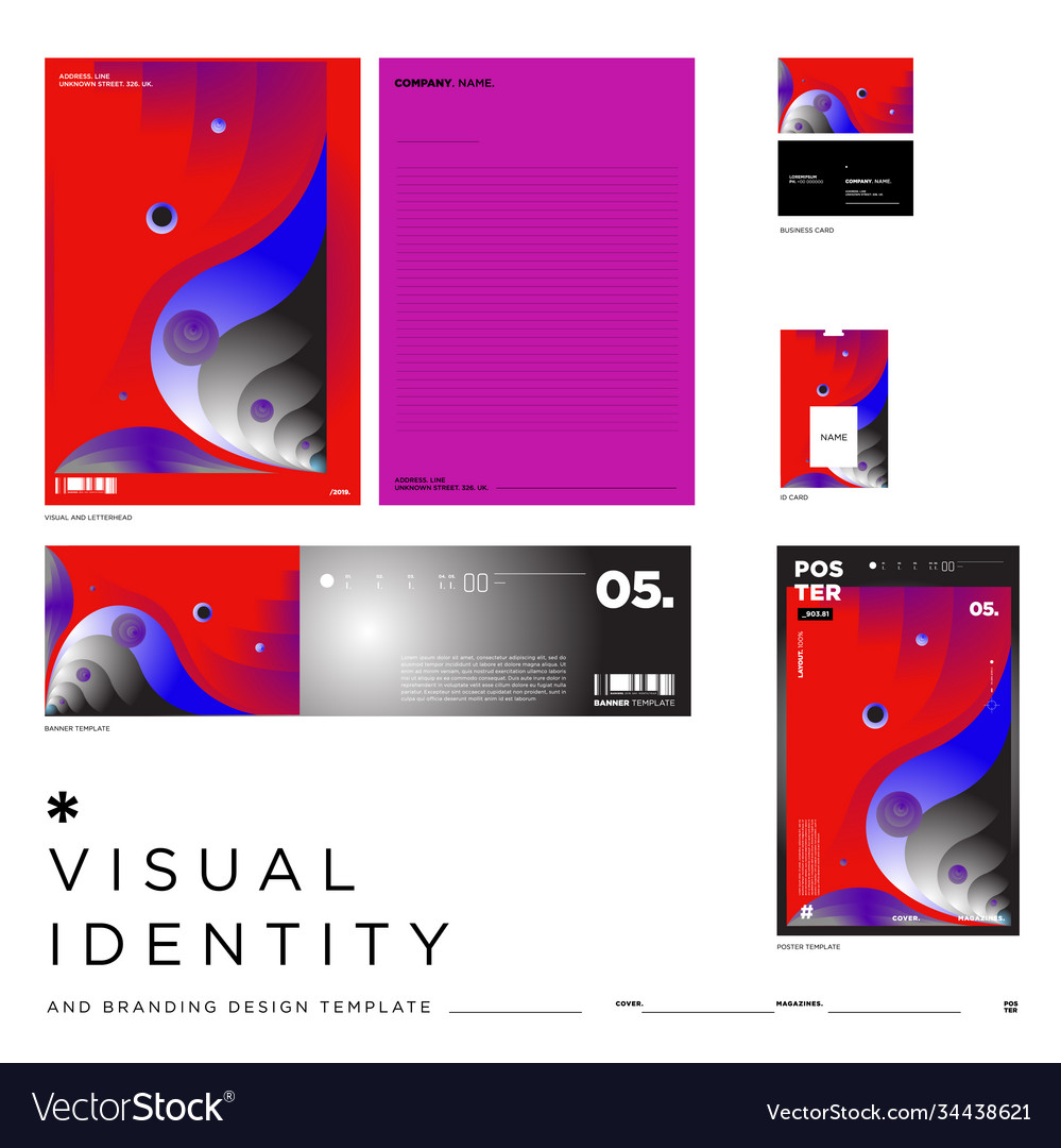 Abstract background visual identity brand\
template