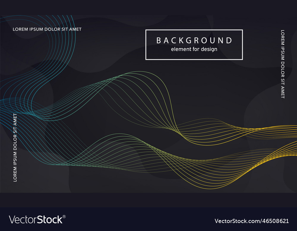 Abstract background wave element for design vector image Abstract background wave element for design
