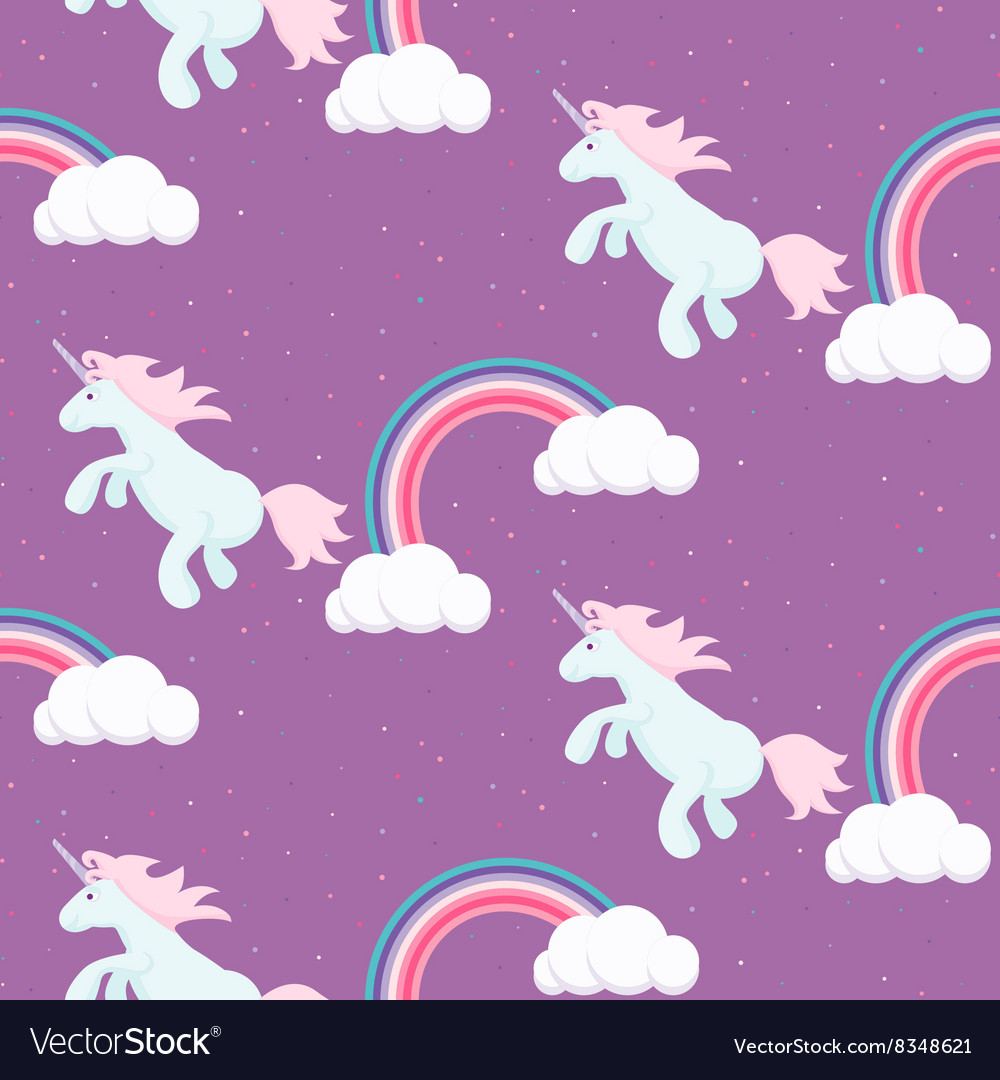 Adorable Unicorn Seamless Pattern