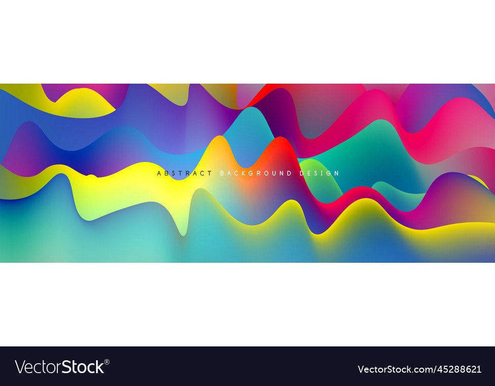 Dynamic liquid waves abstract background