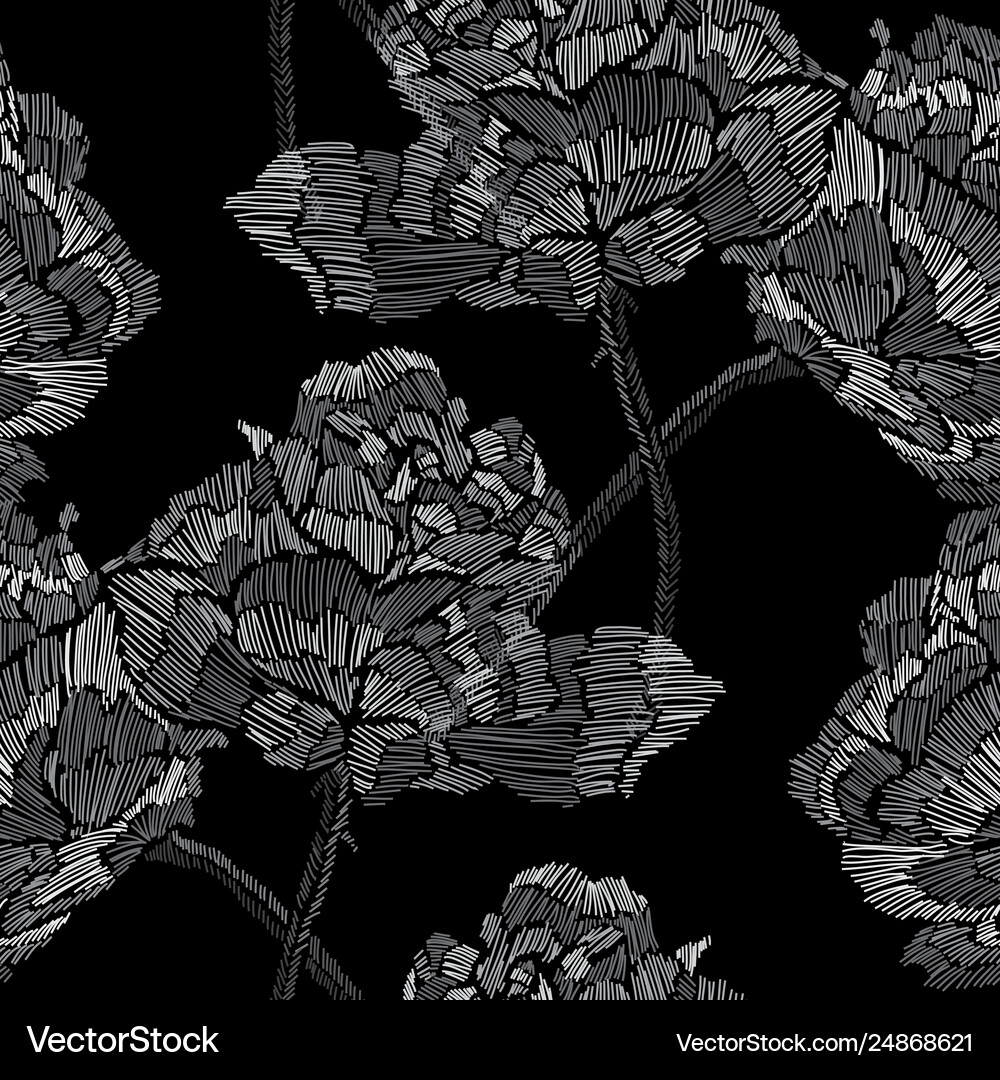 Elegant seamless pattern with hand drawn Vector Image