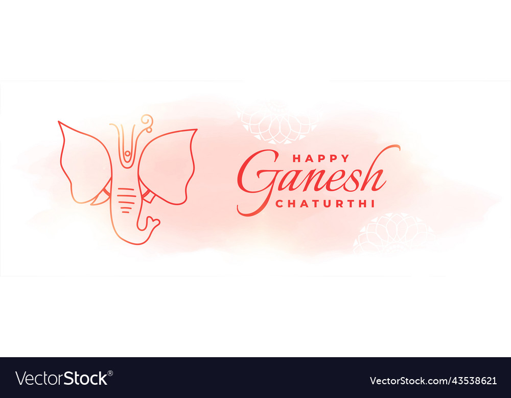 Happy ganesh chaturthi celebration banner