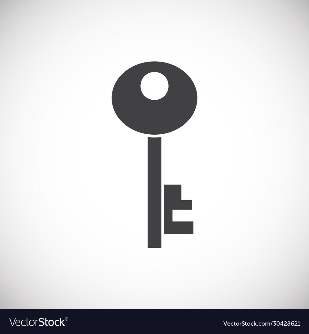 Key icon on background for graphic and web design vector image Key icon on background for graphic and web design