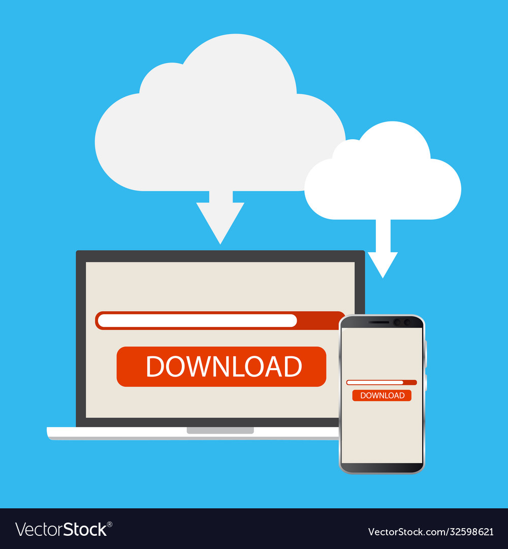 Network configuration cloud computing technology Vector Image Network configuration cloud computing technology