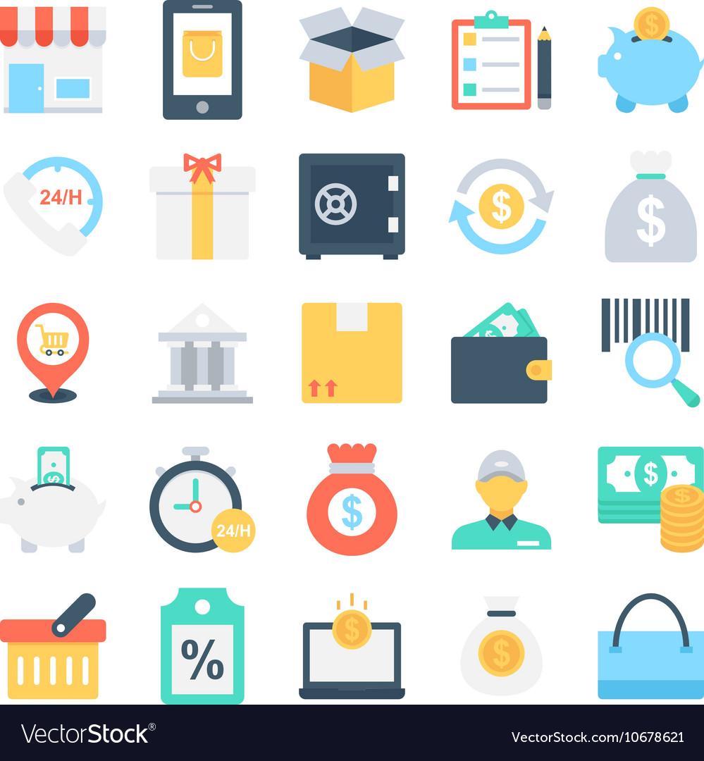 Shopping and e-commerce icons 3