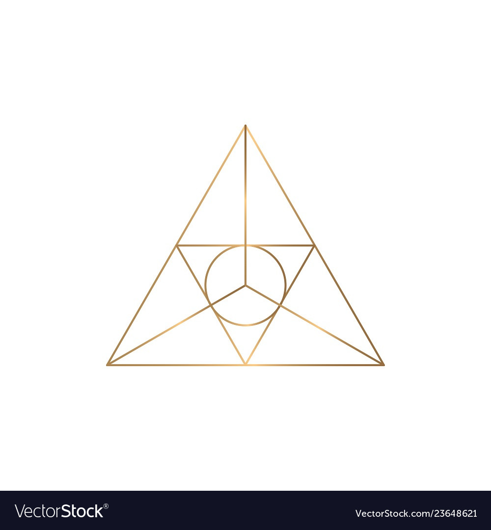 Triagle graphic symbol Royalty Free Vector Image
