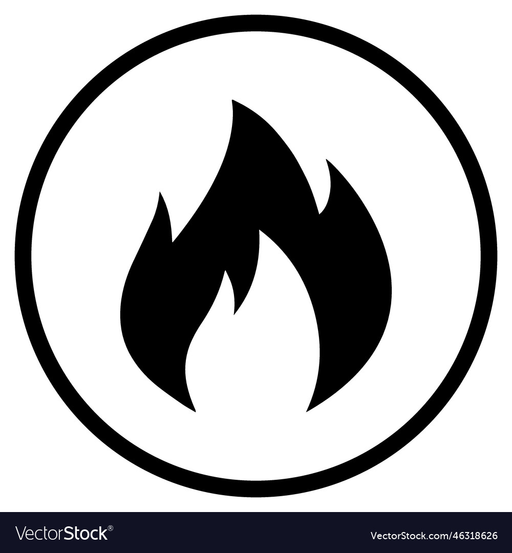 Airport fire round icon Royalty Free Vector Image