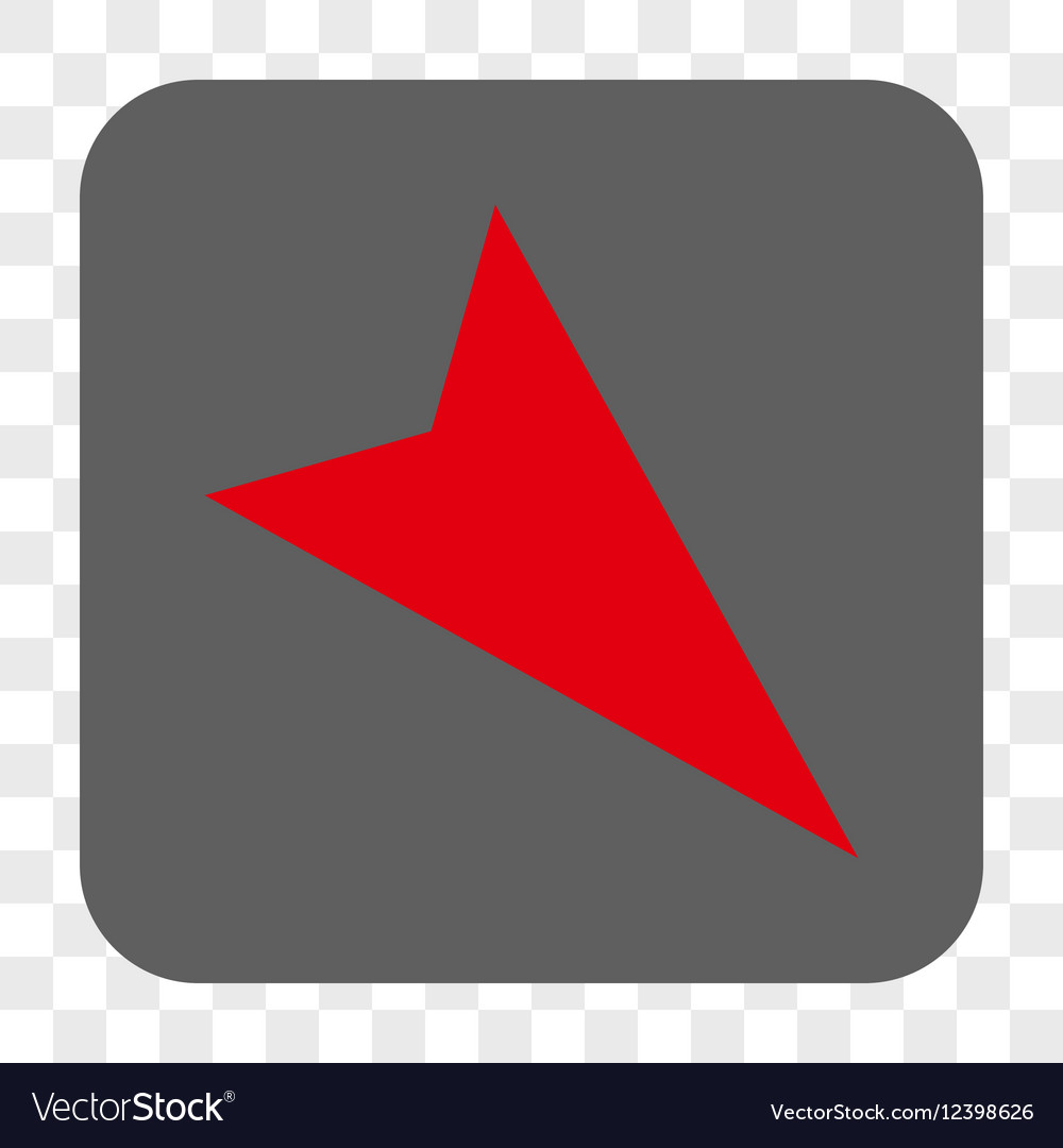 Arrowhead right-down rounded square button