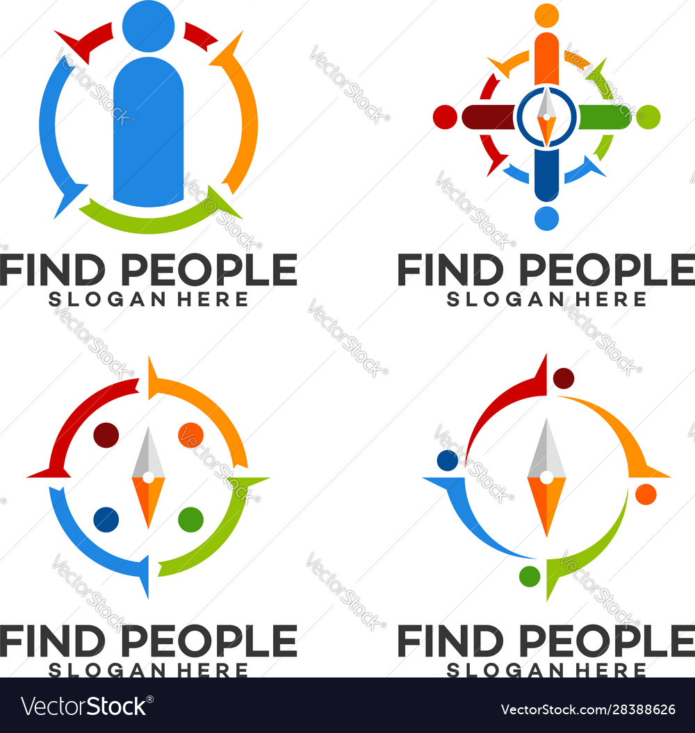 Compass & People Logo Set