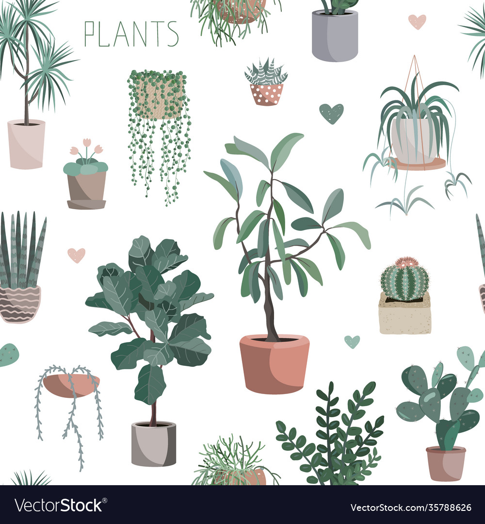 Cute Houseplant Pattern