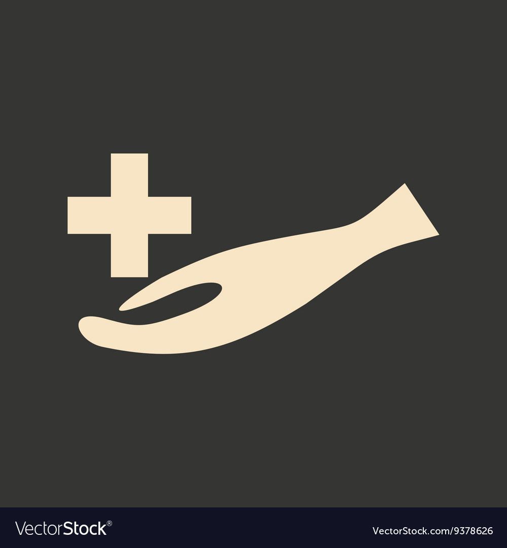 Flat in black and white mobile application logo Vector Image