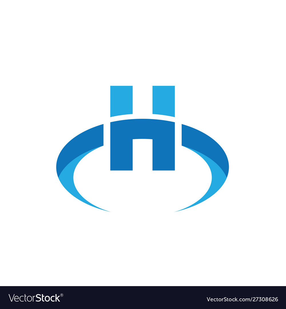 H letter icon design Royalty Free Vector Image