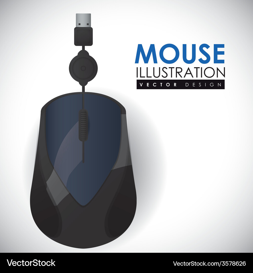 Mouse icon design Royalty Free Vector Image - VectorStock