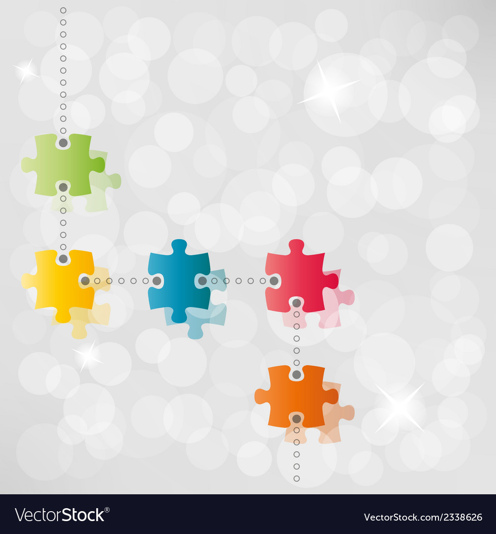 Puzzle Path Background with Shine