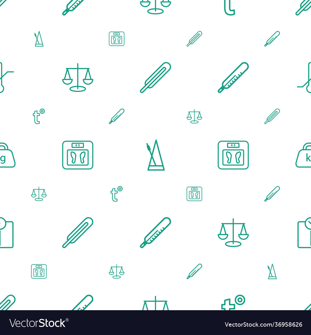 Scale icons pattern seamless white background