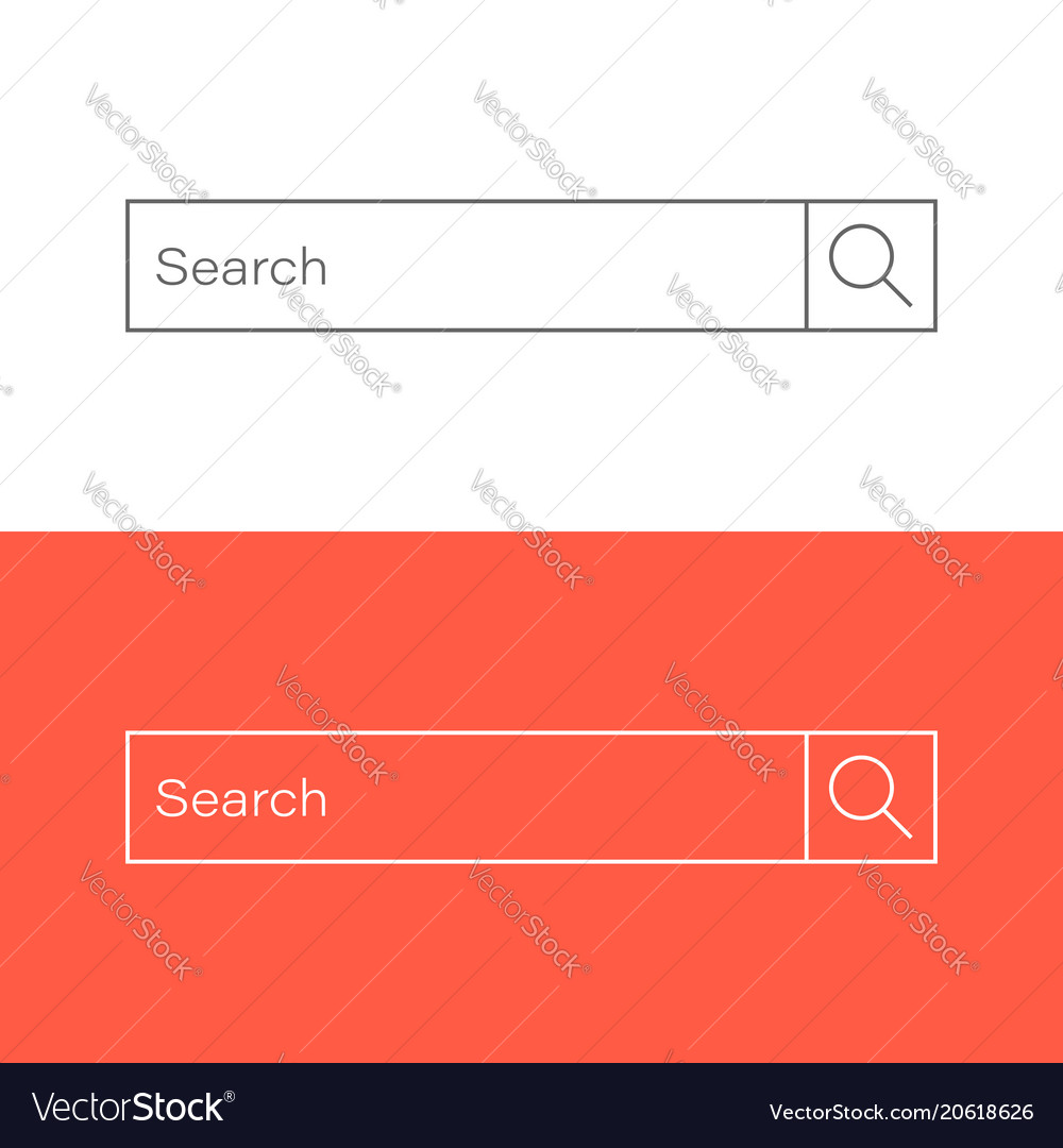 Search bar ui element icon in flat style