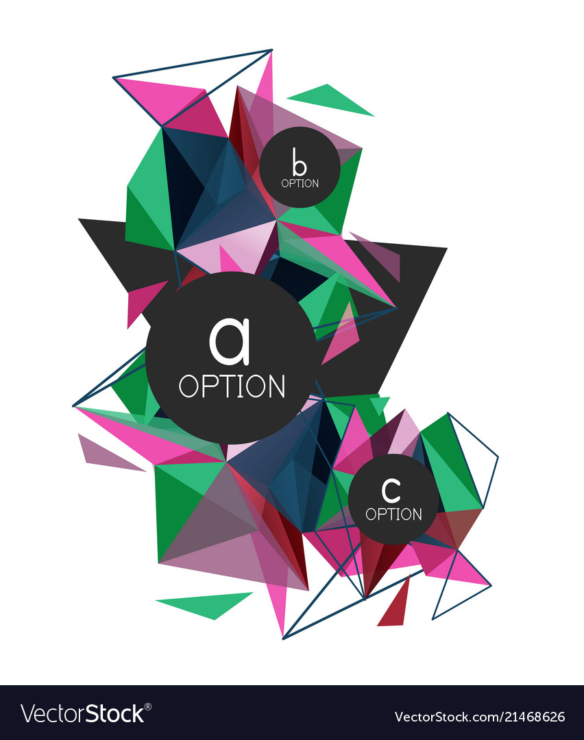 Triangle abstract background low poly