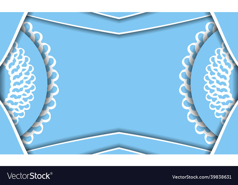 Background in blue color with indian white