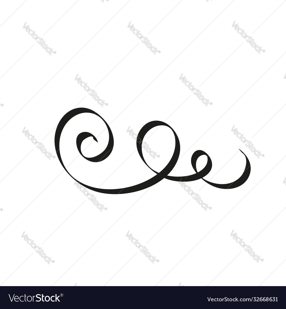 Calligraphic design element Royalty Free Vector Image