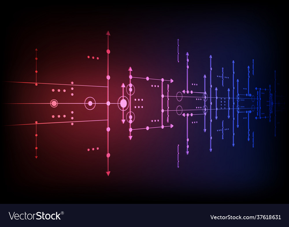 Circuit technology background with hi-tech digital vector image Circuit technology background with hi-tech digital