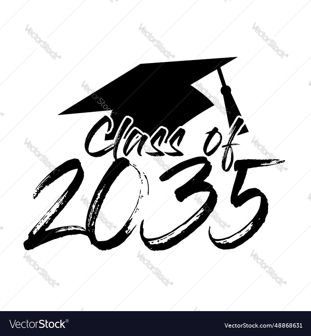 Class of 2035 design Royalty Free Vector Image