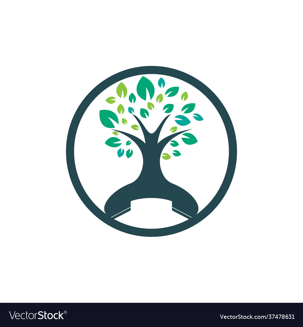 Handset tree icon design template Royalty Free Vector Image