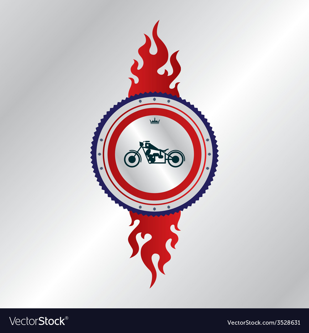 Motorcycle label sticker