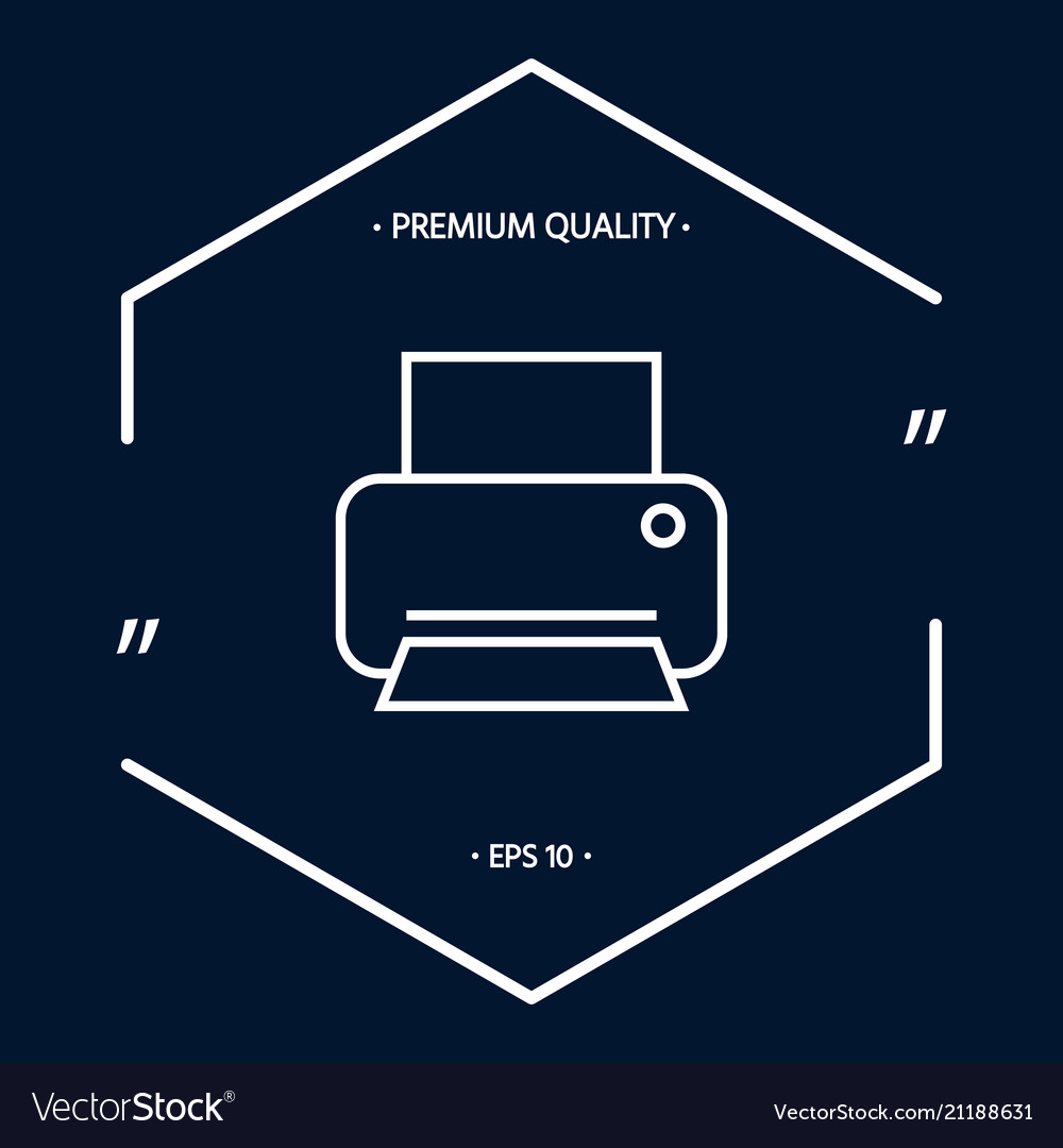 Print line icon