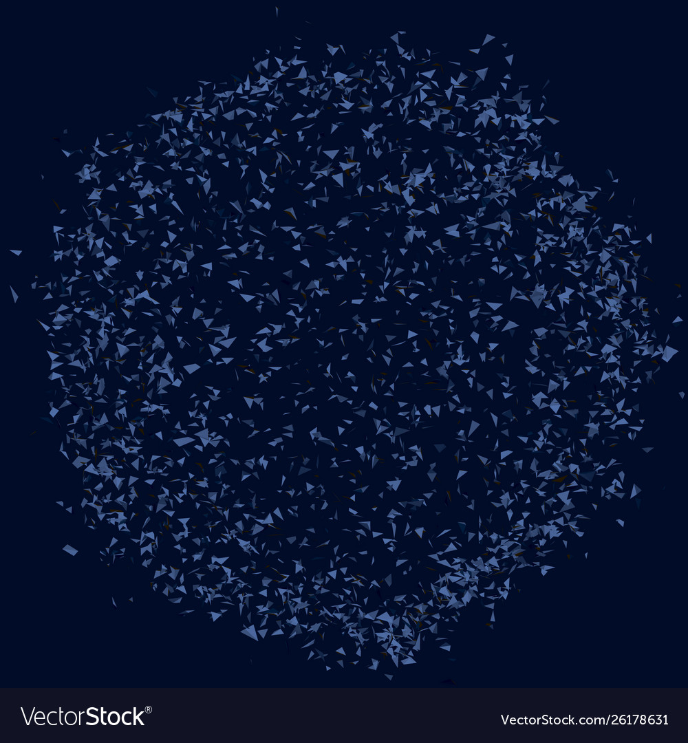 Sphere consisting many small particles vector image Sphere consisting many small particles