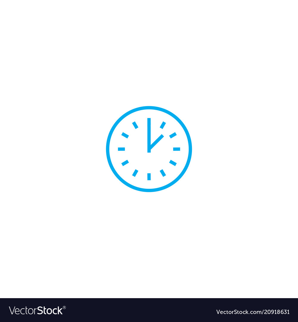 Time control linear icon concept vector image Time control linear icon concept