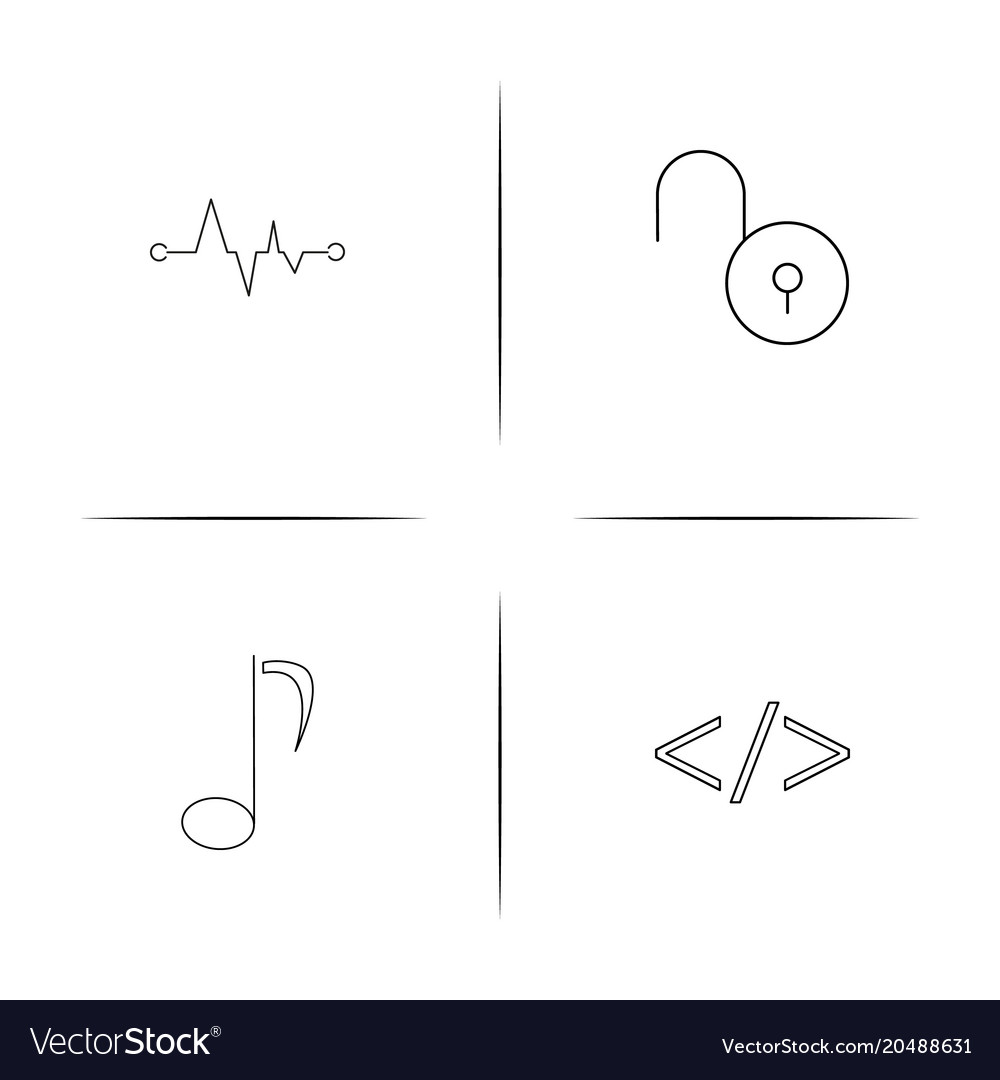 Web und Text einfache lineare Symbole gesetzt umrissen