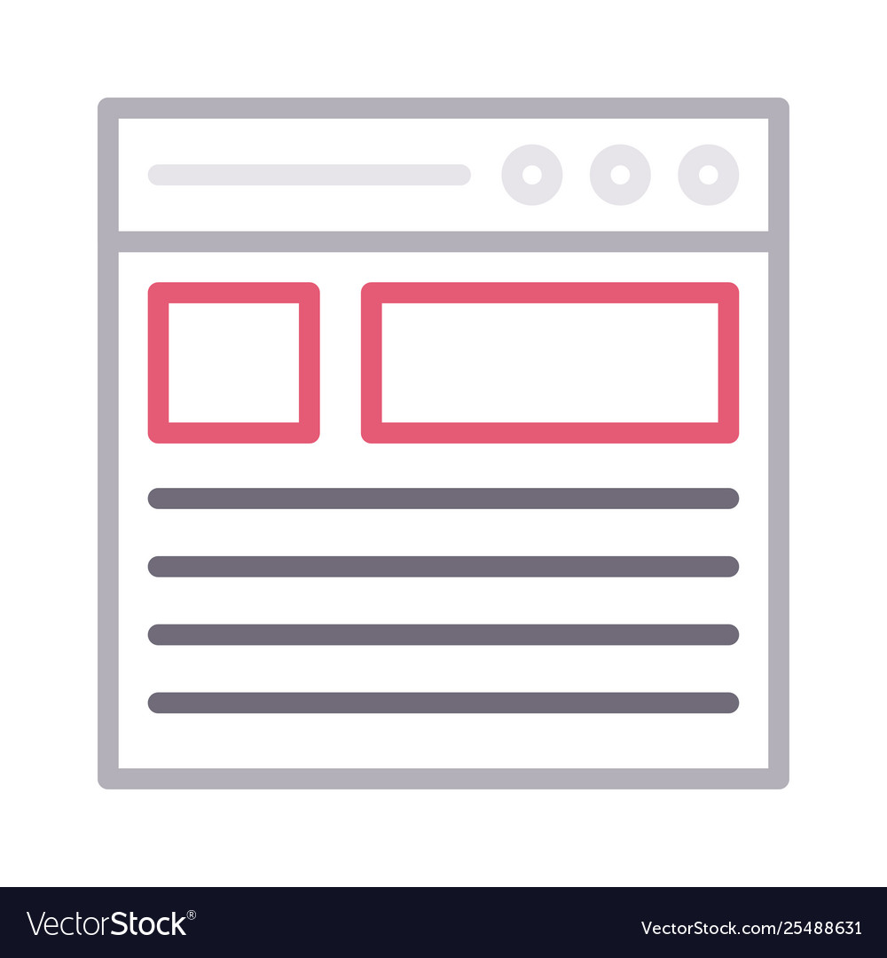 Web page vector image Web page