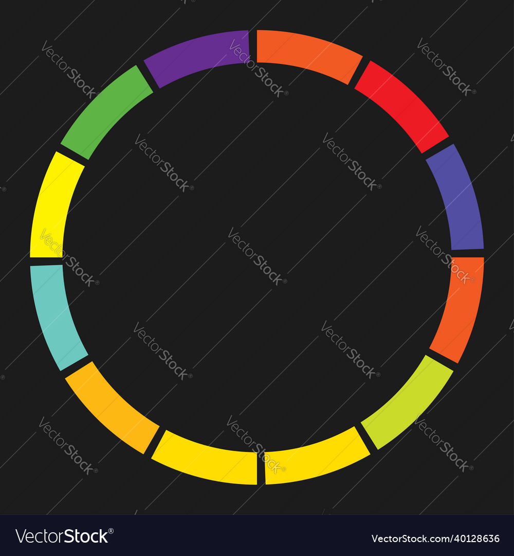 12 Teilschnitt segmentiert Kreis abstrakt gestrichelt vector image 12 Teilschnitt segmentiert Kreis abstrakt gestrichelt