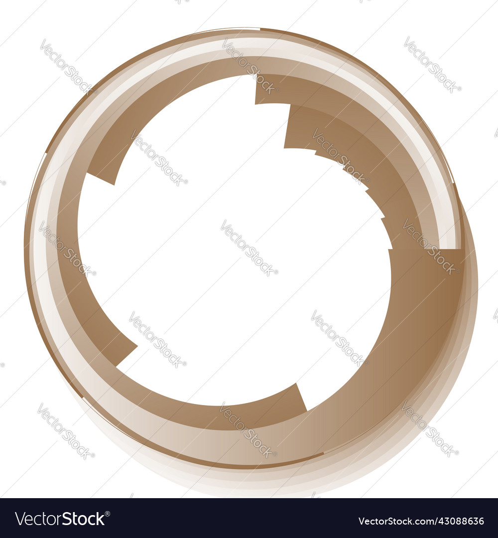 Abstract circle circular design element icon vector image Abstract circle circular design element icon