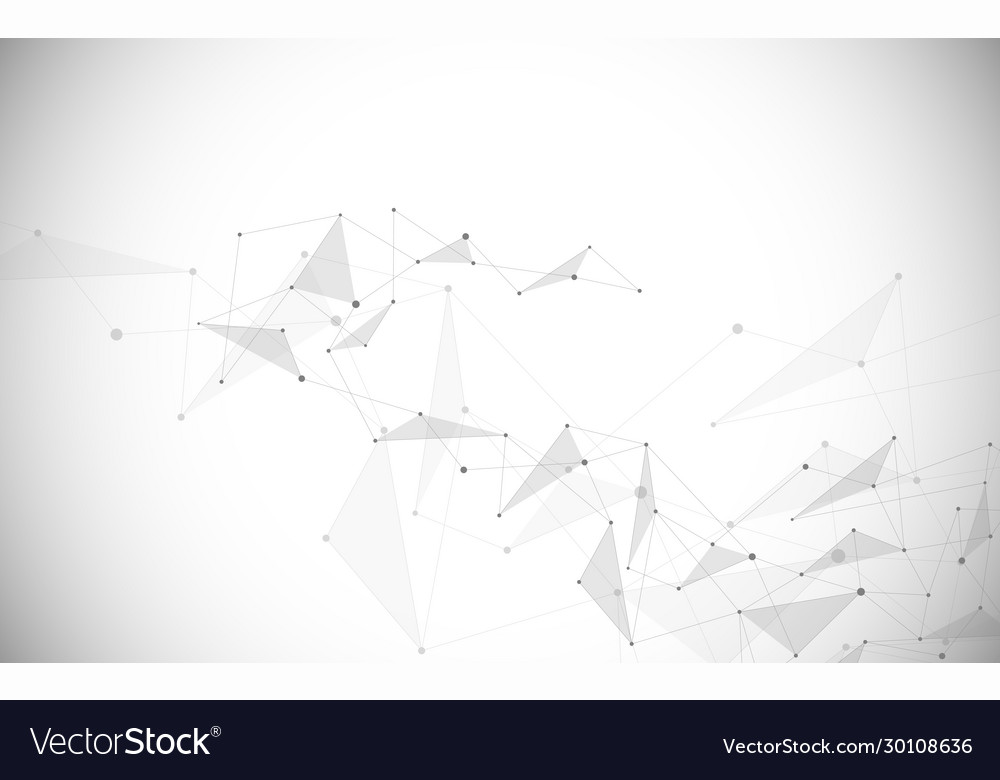 Abstract connecting dots and lines connection