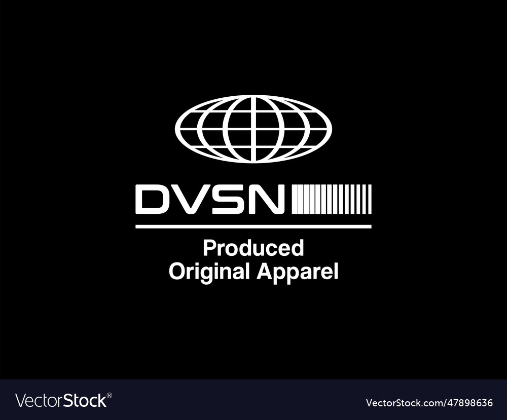 Design tshirt streetwear clothing dvsn Royalty Free Vector