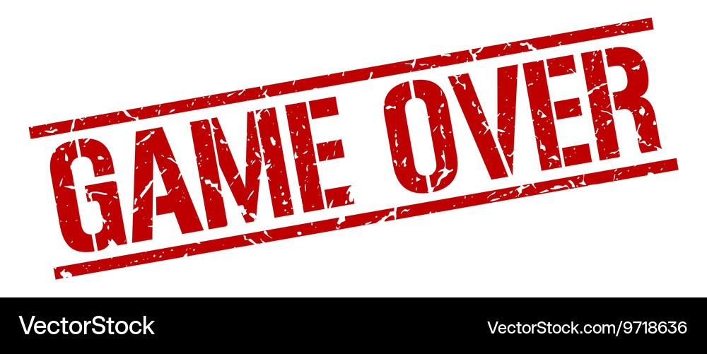 Game over stamp Royalty Free Vector Image - VectorStock