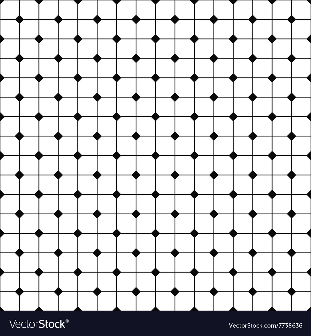 Monochrome abstract seamless grid pattern