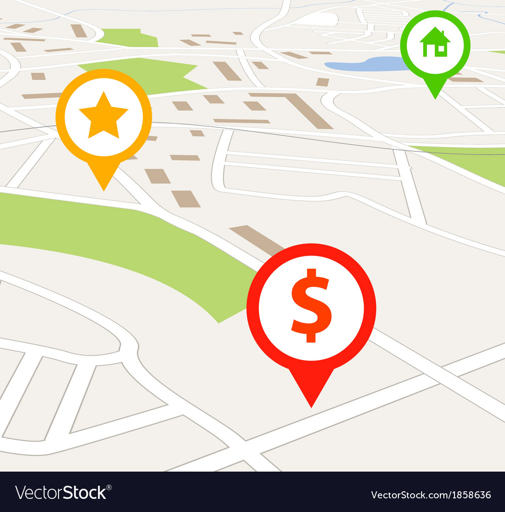 Navigation Map Icon Set