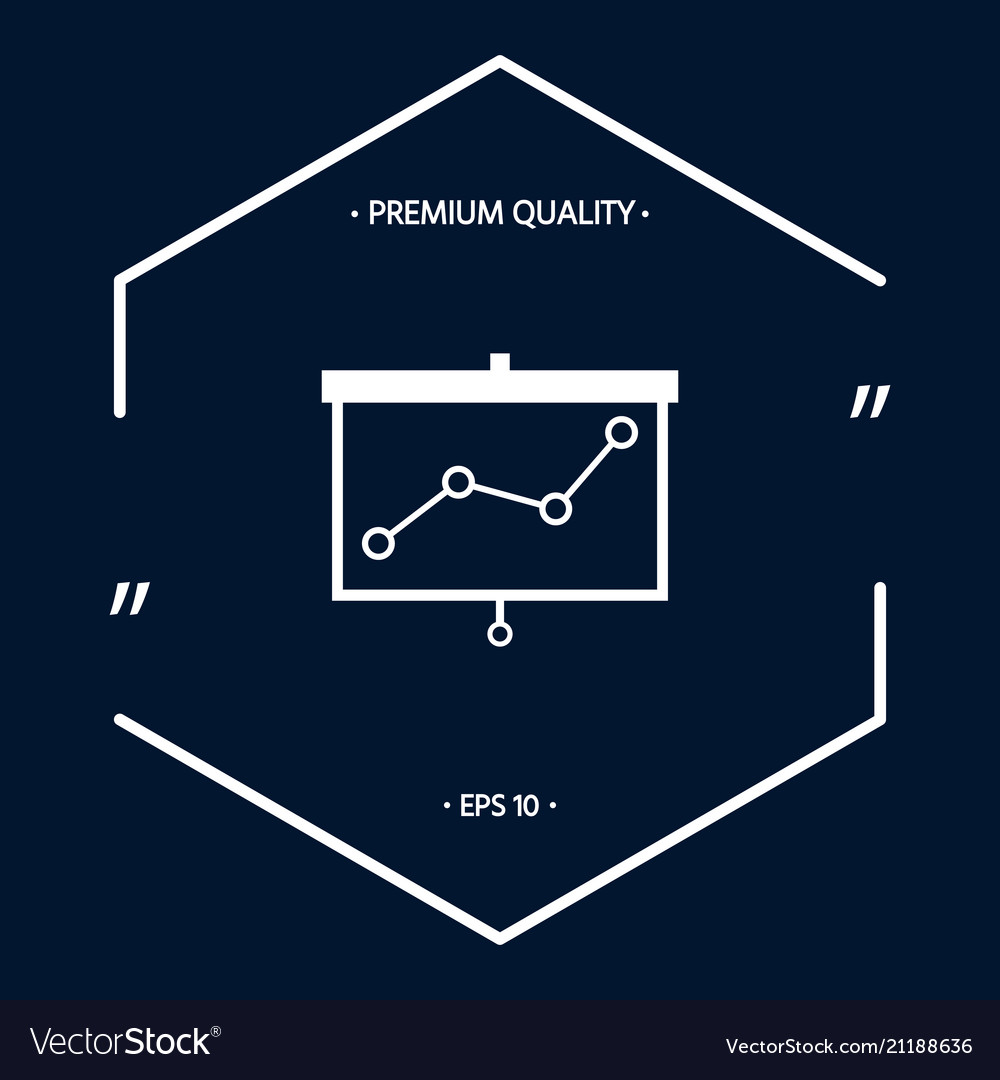 Projector screen with graph