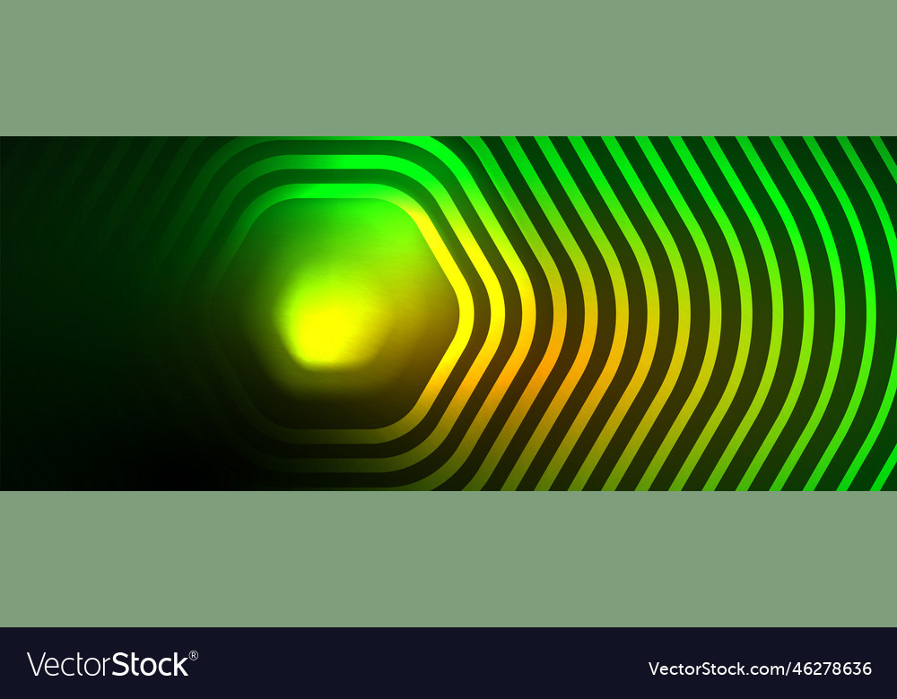Techno shiny hexagons abstract background