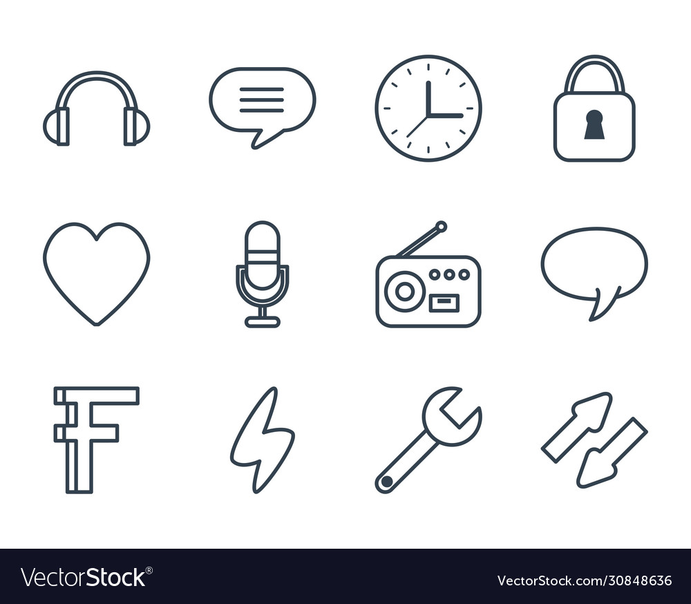 Thumb up line style icon design
