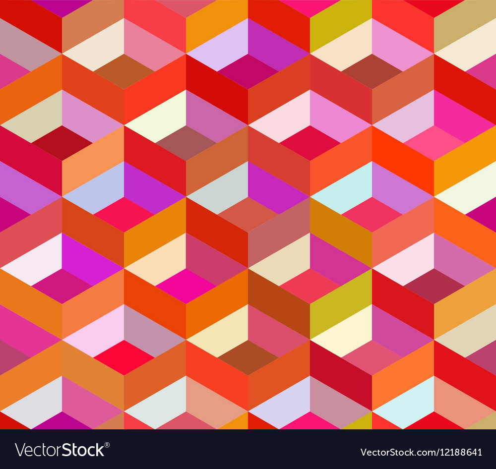 Colorful Geometric Block Pattern